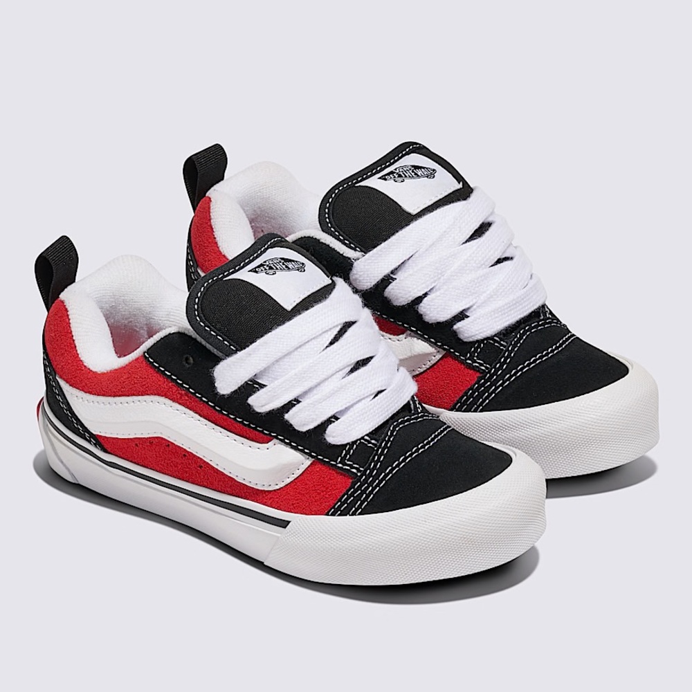 Vans Little Kids Knu Skool Shoes
(Black / Racing Red) size 13.5